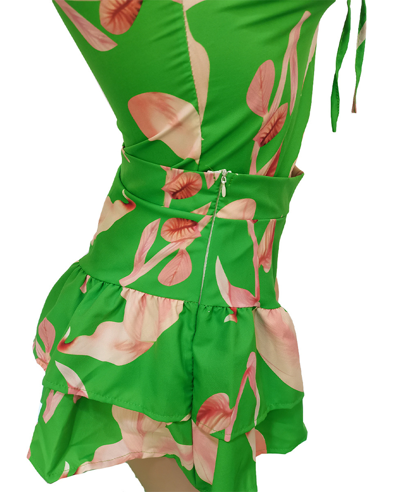 Sling Ruffle Skirt Set