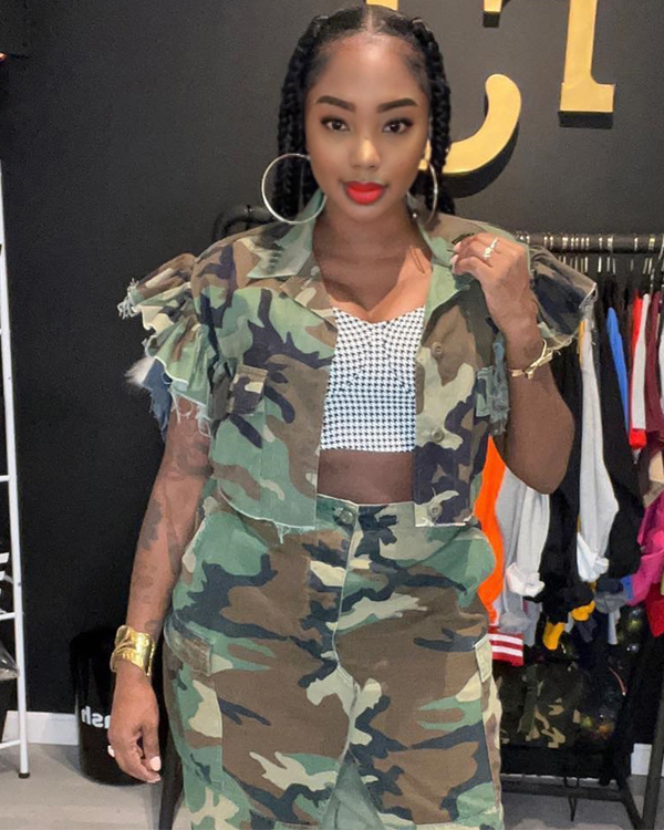 Camo Crop Jacket