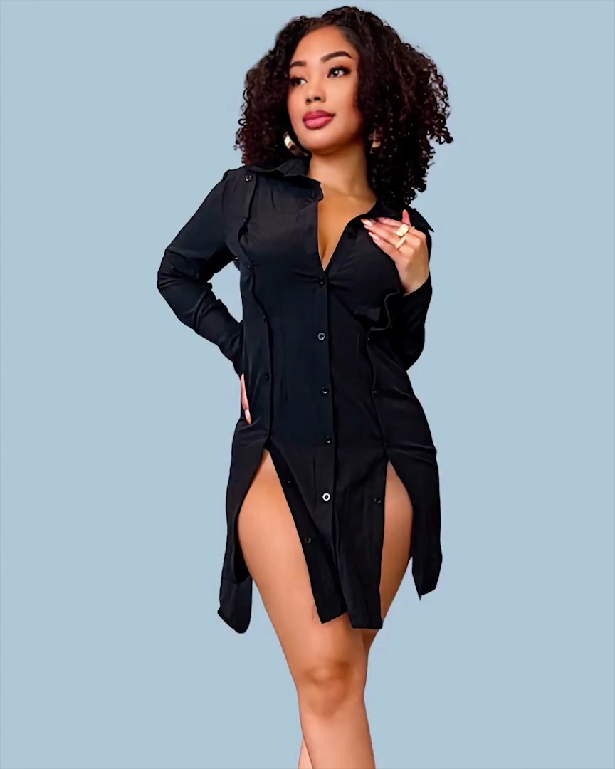 TAILORED MADE SHIRT DRESS/ TOP