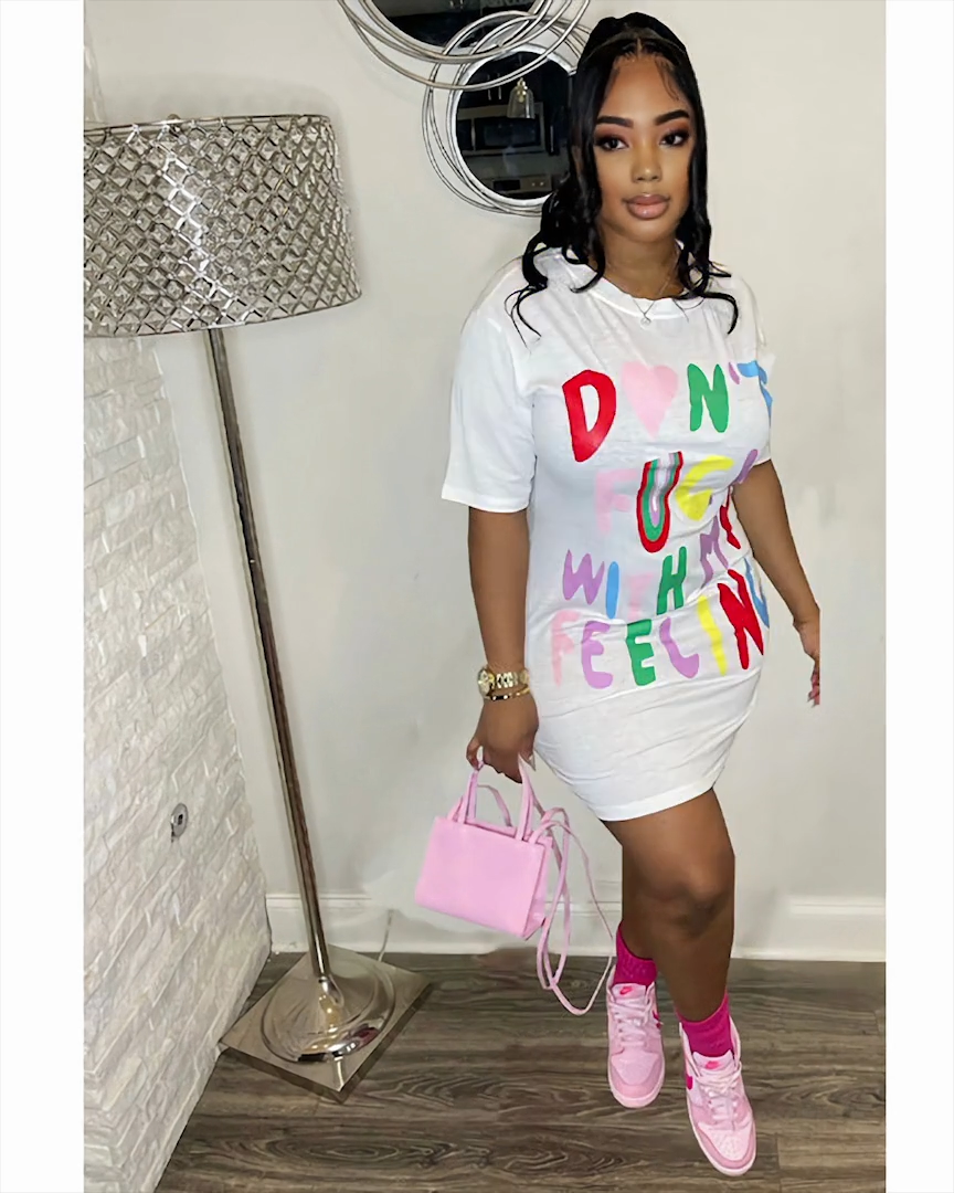 My Feeling T-shirt Dress
