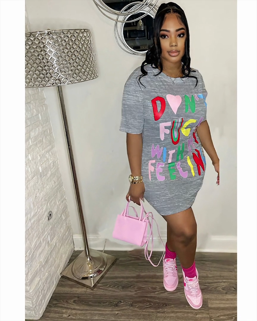 My Feeling T-shirt Dress