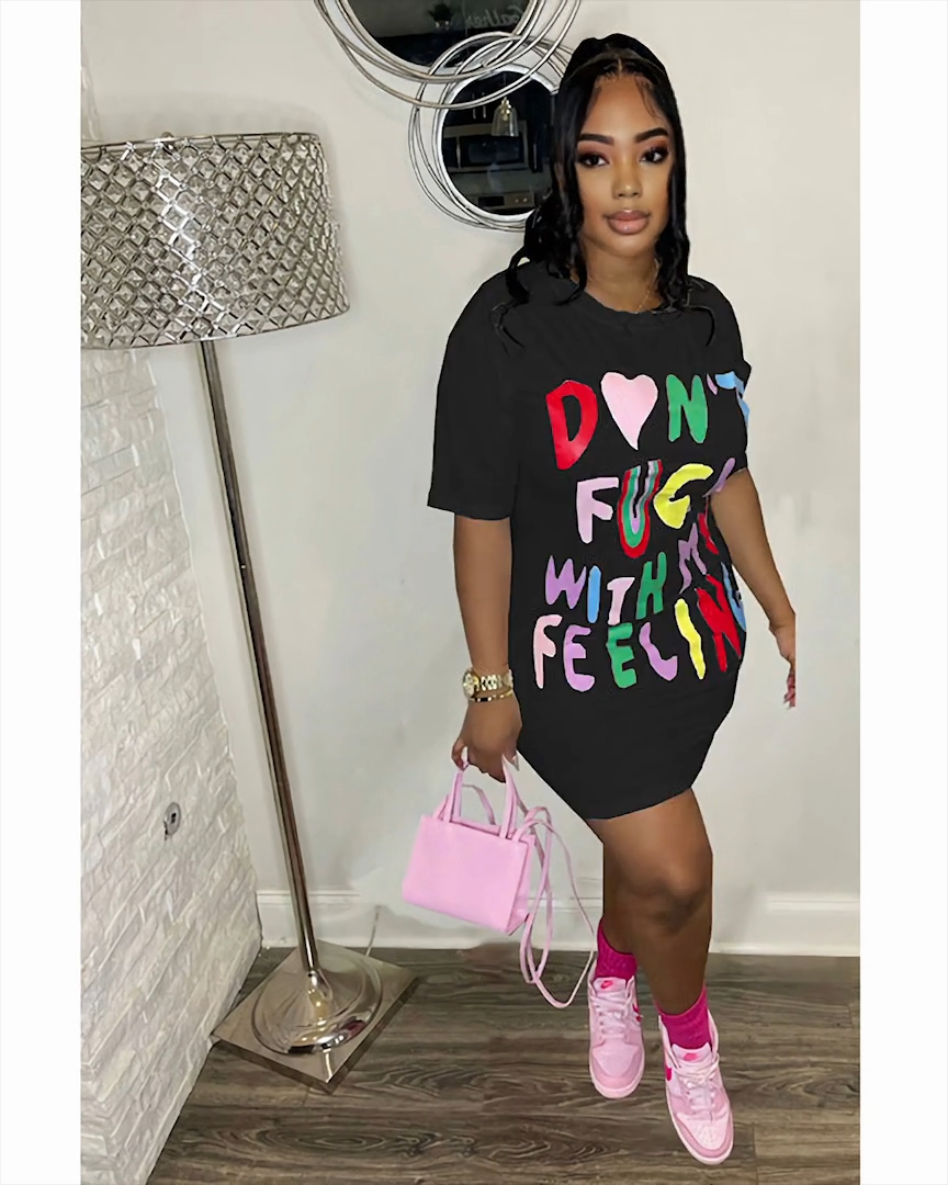 My Feeling T-shirt Dress