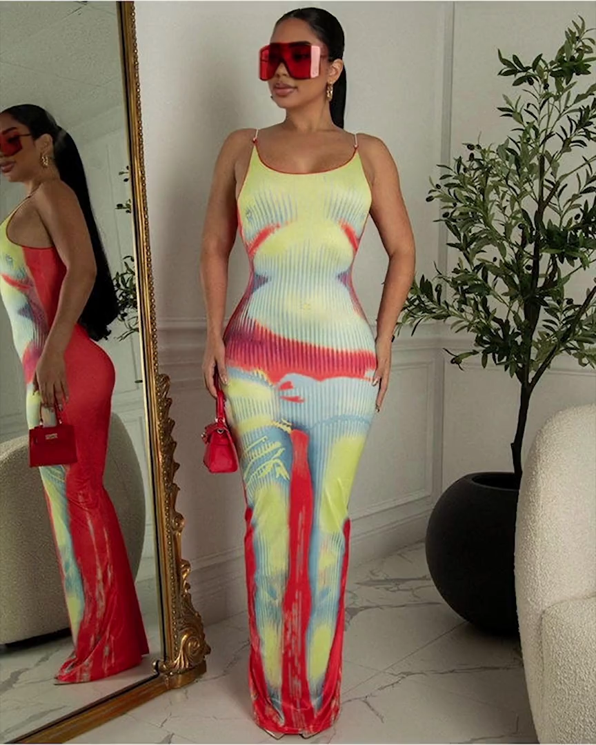 Summer Bodycon Maxi Dress