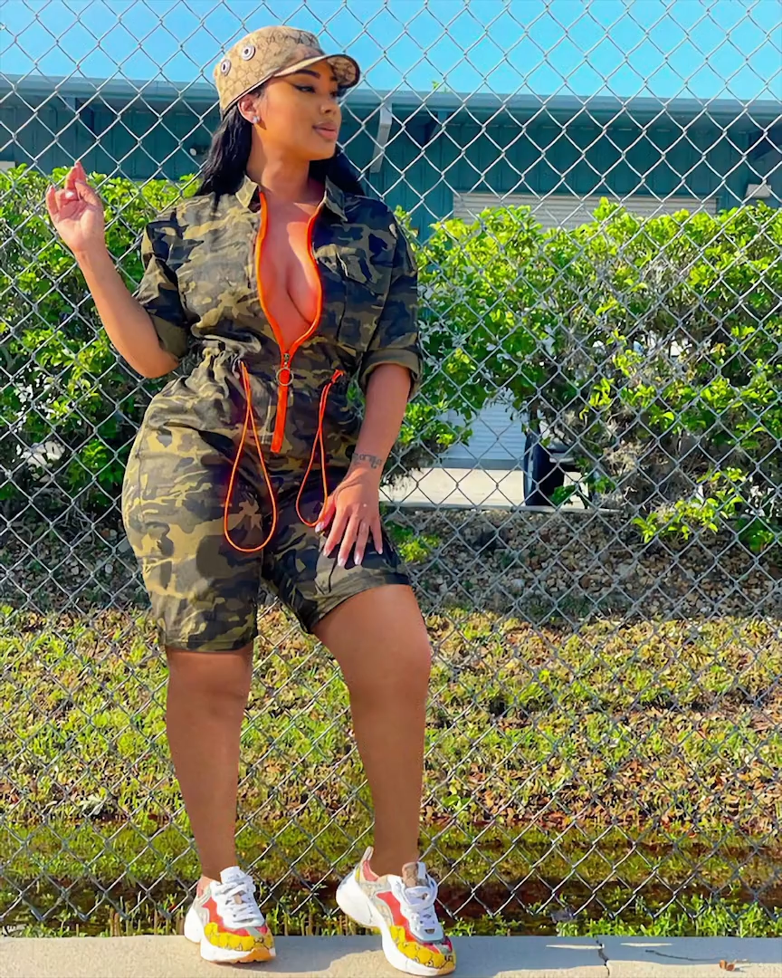 Nakia camo JUMPSUIT