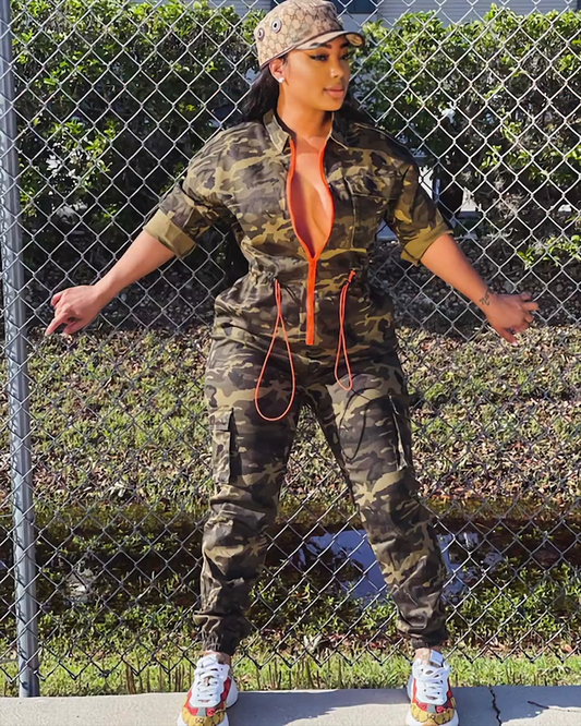 Nakia camo JUMPSUIT