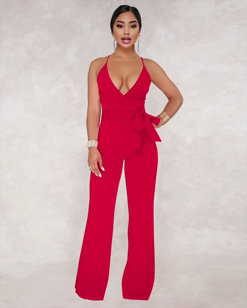 Sweetheart Plunge Jumpsuit