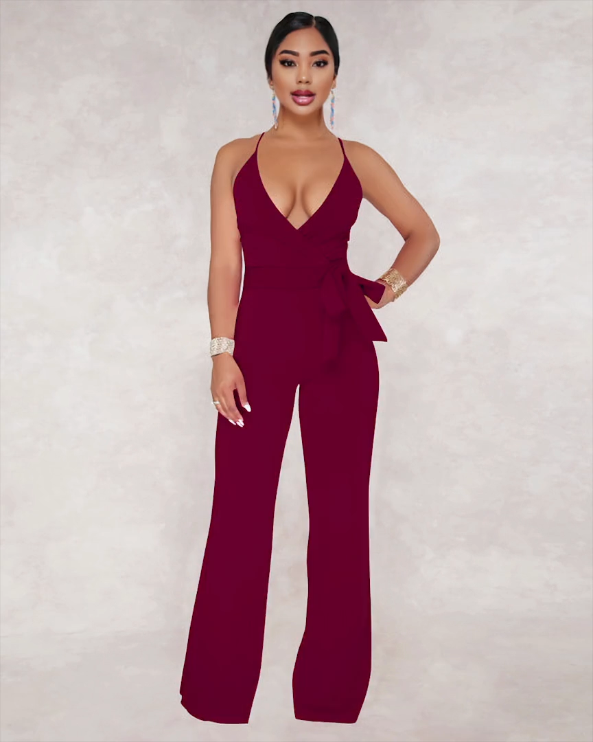 Sweetheart Plunge Jumpsuit