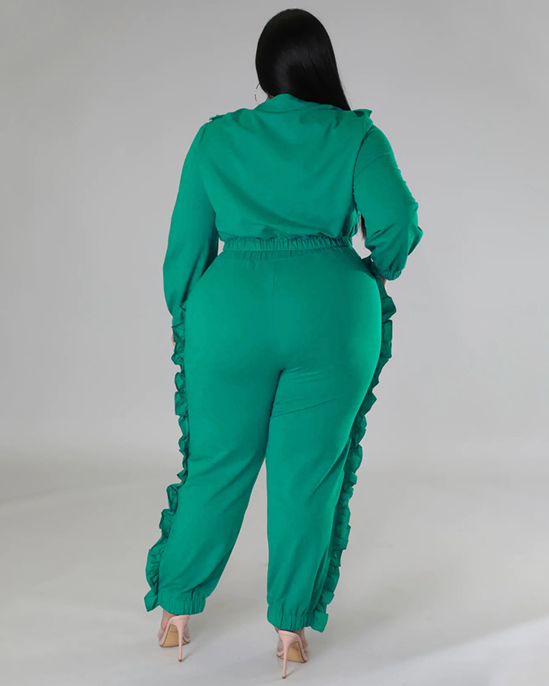 Ruffled Moments Pant Set