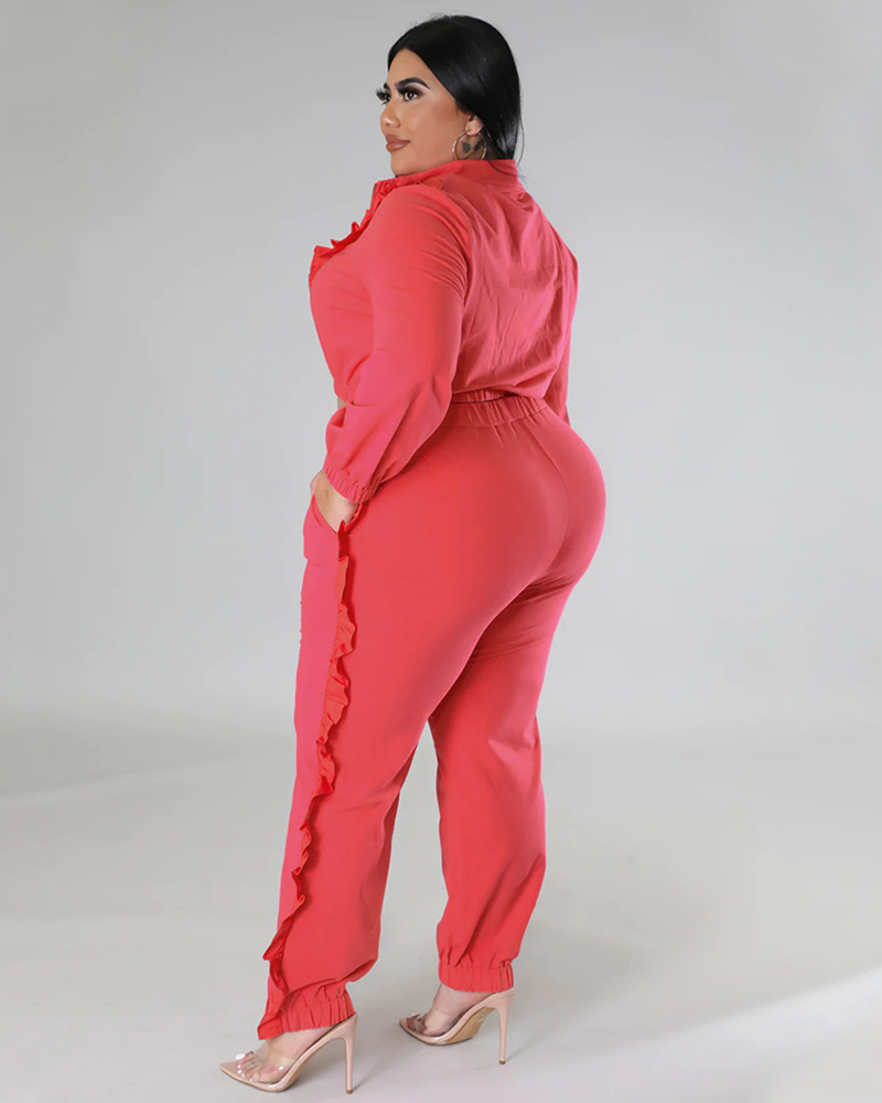 Ruffled Moments Pant Set